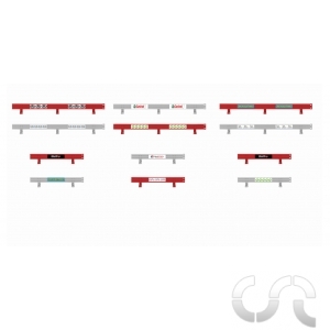 Barrières de Sécurité avec Autocollants x12