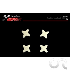 Inserts de Roue Non Peint "Blanc" pour Datsun 240Z x4 - 1/24