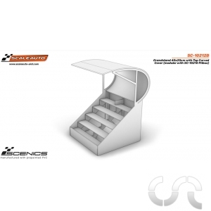 Grandstand avec toit courbé x1