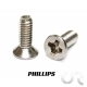 Vis Phillips M2 x 6mm à Tête Extra Plate  + Tournevis