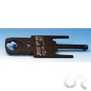 Plaque Ch&acirc;ssis Ford GT40 Aluminium anodis&eacute; NOIR 2mm + supports O-R