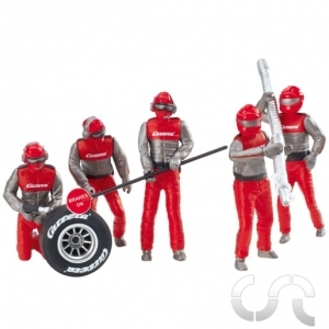 Set Mécaniciens "Carrera Crew" Rouge x5