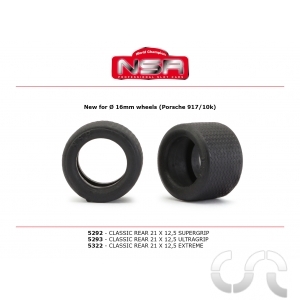 Pneus AR Classic 21x12.5mm Ultragrip (pour roues 16 Ø)